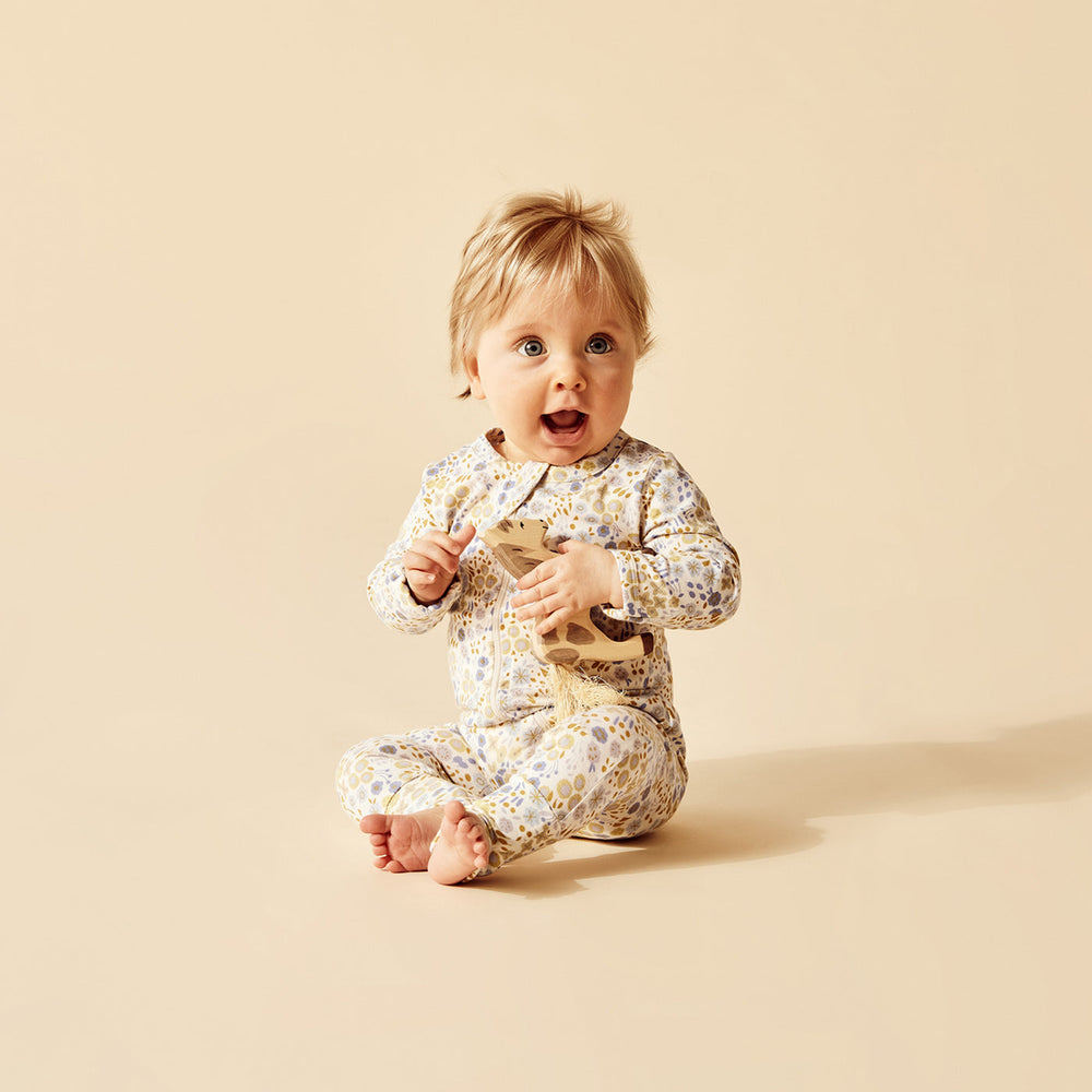Wilson & Frenchy little meadow zipsuit available from www.thecollectivenz.com