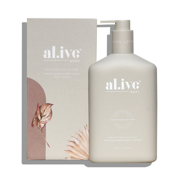 Al.ive hand & body lotion available from www.thecollectivenz.com