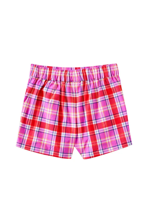 Sunset Plaid Check Shorts | Milky