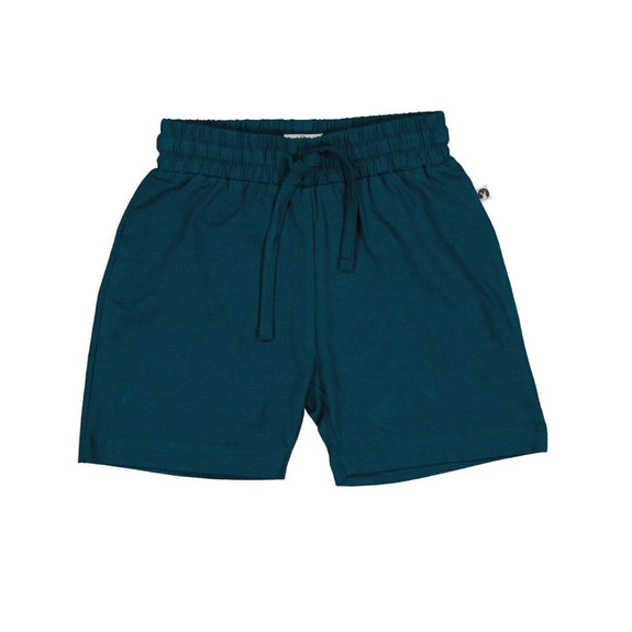 Burrow & Be teal leo shorts available from www.thecollectivenz.com