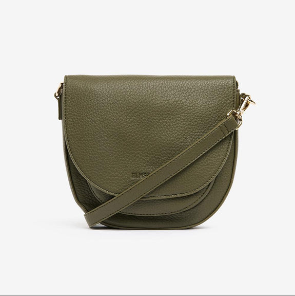 The Elms+King Salerno Petite is made from premium recycled PU and features the classic styling of the Salerno Crossbody available from www.thecollectivenz.com