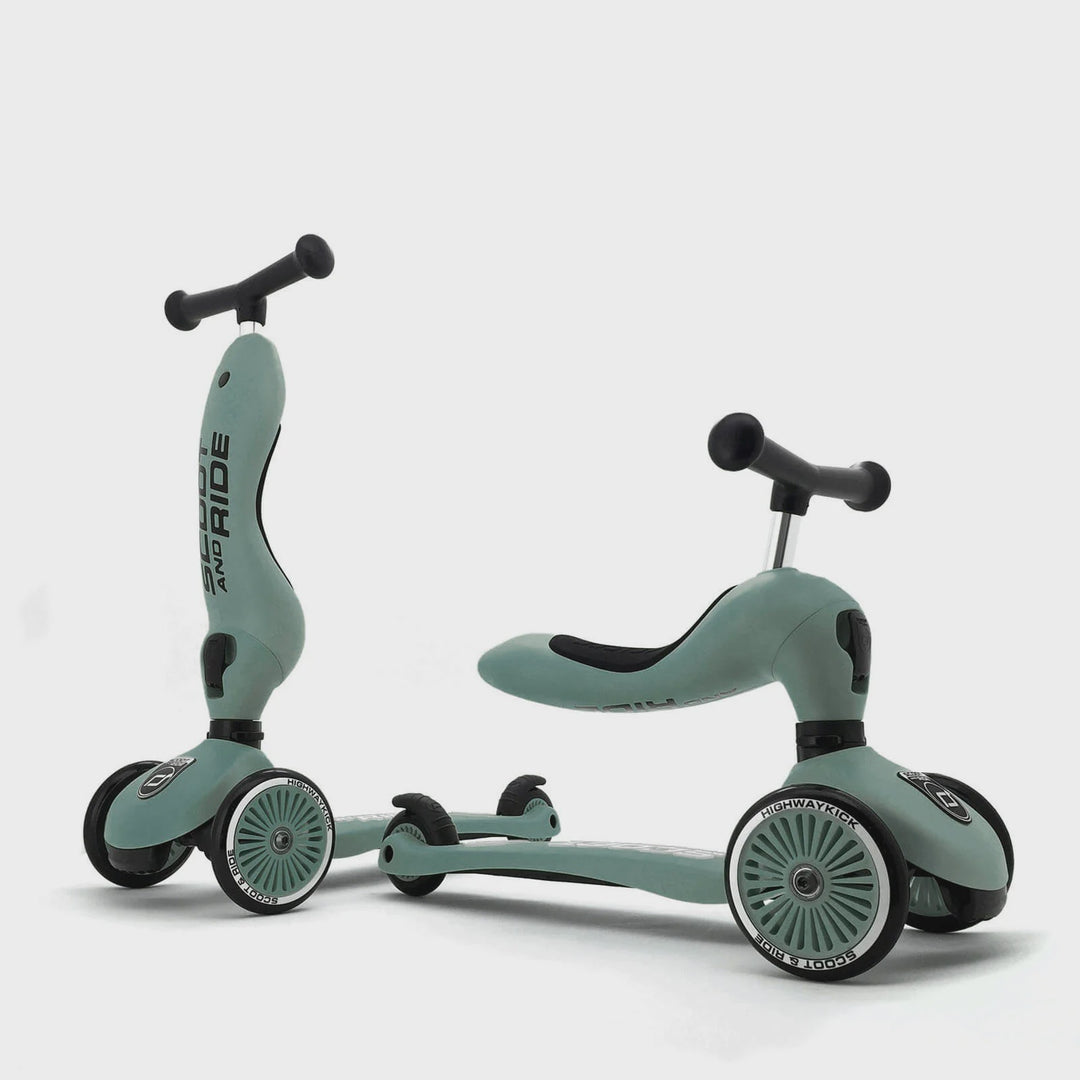 Scoot & Ride Highwaykick 1 | 2 in 1 design | Forest