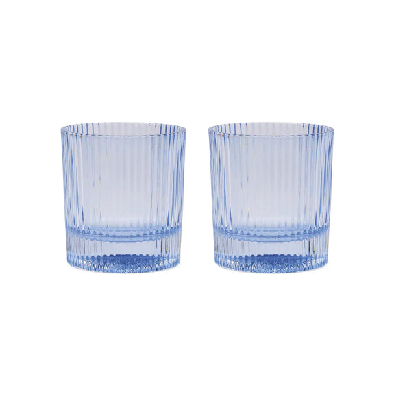 The Scout Lowball Glasses - Blue (Set of 2)