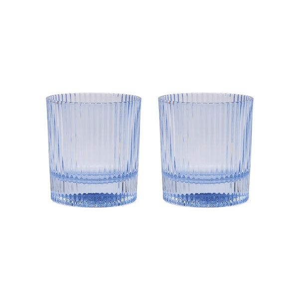 The Scout Lowball Glasses - Blue (Set of 2)