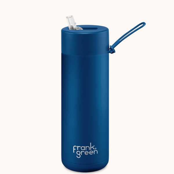 Frank Green deep ocean reusable drink bottle available from www.thecollectivenz.com