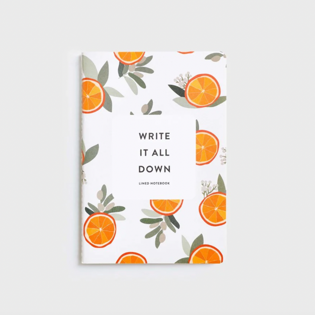 Father Rabbit oranges notebook available from www.thecollectivenz.com