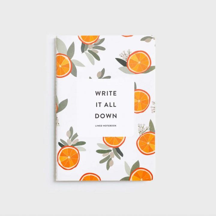 Father Rabbit oranges notebook available from www.thecollectivenz.com