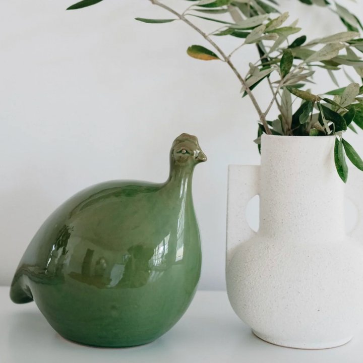 Ivory House ceramic Guinea Fowl available from www.thecollectivenz.com