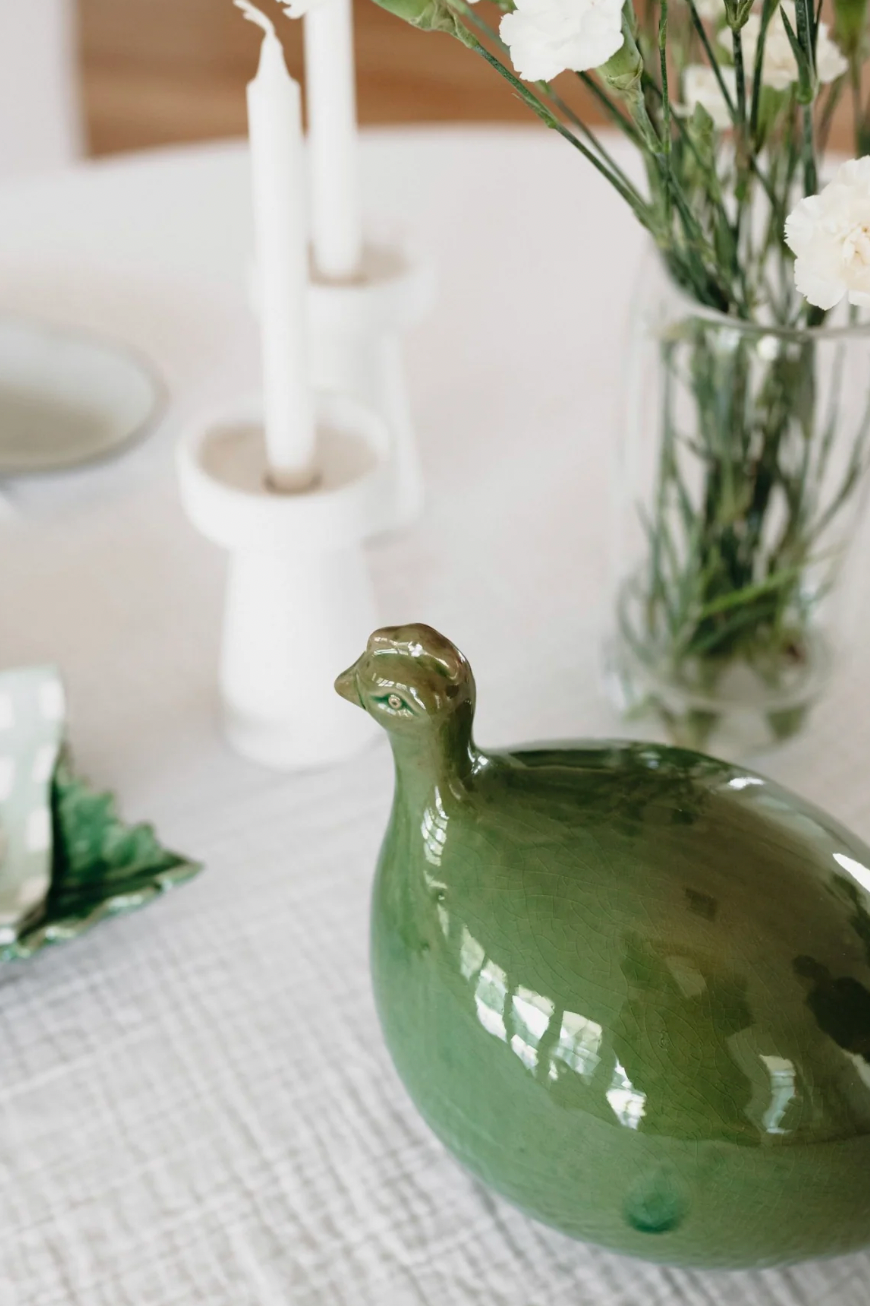 Ivory House ceramic Guinea Fowl available from www.thecollectivenz.com