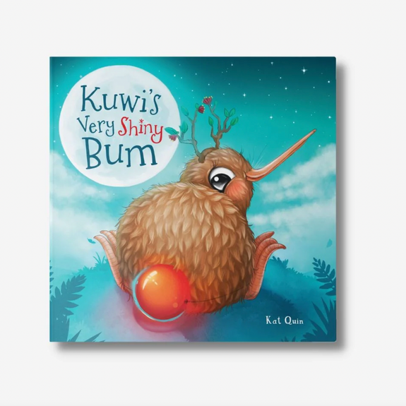 Kuwis very shiny bum book available from www.thecollectivenz.com
