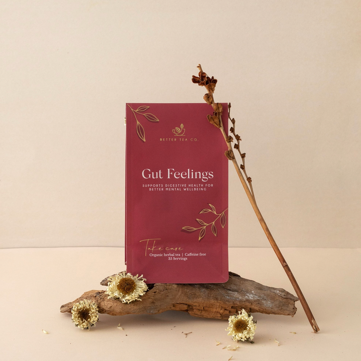 Better tea Co gut feelings tea available from www.thecollectivenz.com