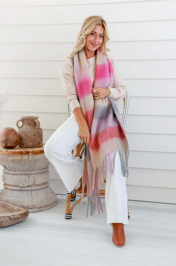 Winter soft touch scarf available from www.thecollectivenz.com