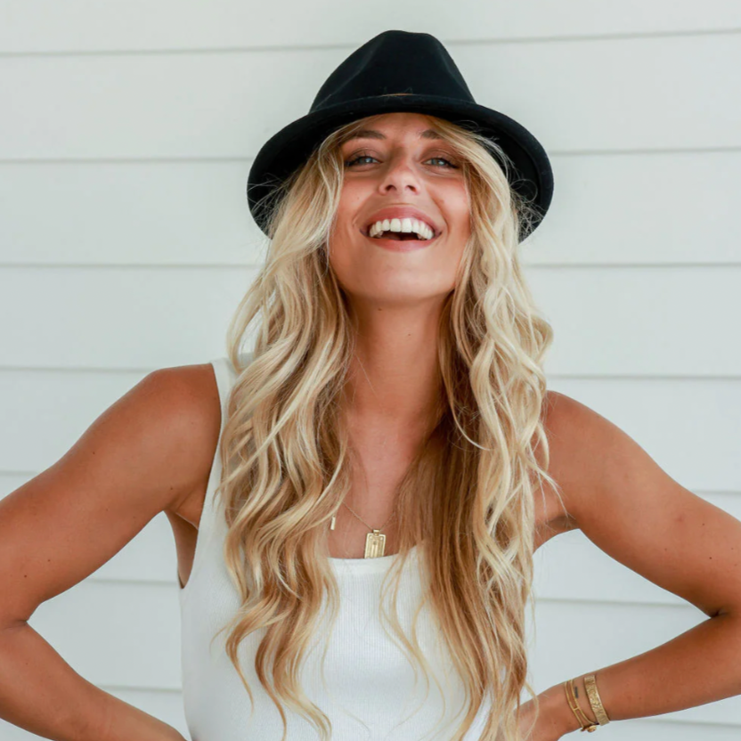 Free Spirit narrow brim wool fedora available from www.thecollectivenz.com