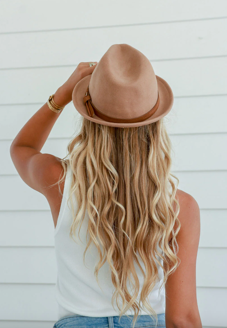 Free Spirit narrow brim wool fedora available from www.thecollectivenz.com