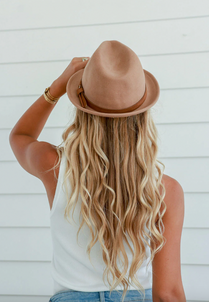 Free Spirit narrow brim wool fedora available from www.thecollectivenz.com