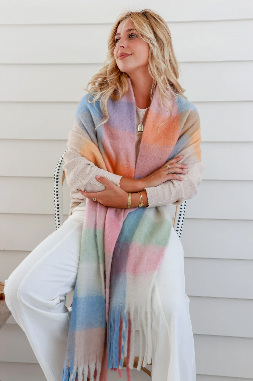 Free Spirit soft touch scarf available from www.thecollectivenz.com