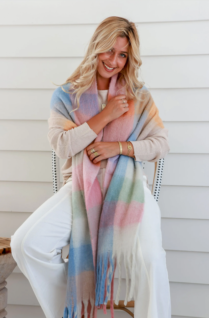 Free Spirit soft touch scarf available from www.thecollectivenz.com