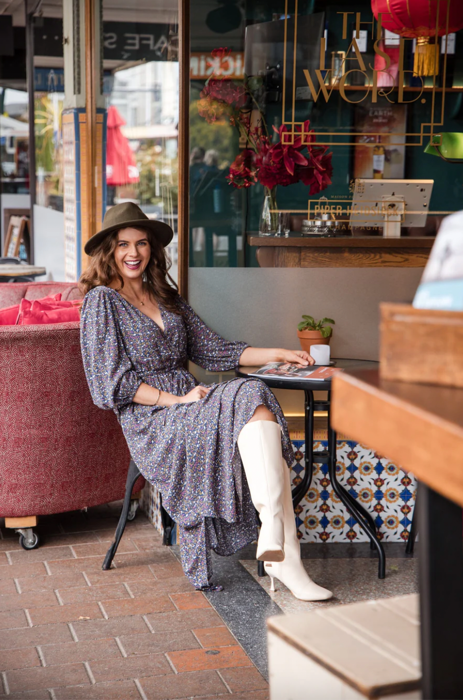 Seeking Lola Encompassed maxi dress available from www.thecollectivenz.com