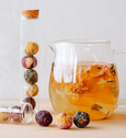 Blooming Tea Balls in Glass Tube