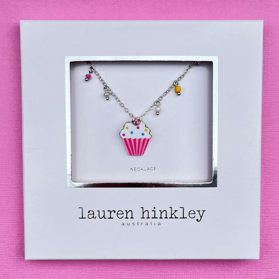 Lauren Hinkley cupcake necklace available from www.thecollectivenz.com