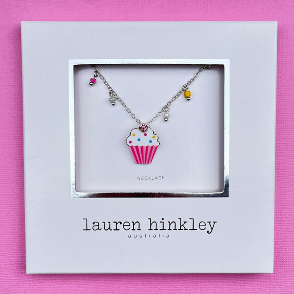 Lauren Hinkley cupcake necklace available from www.thecollectivenz.com