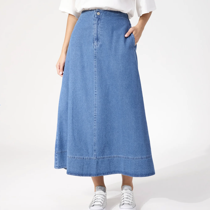 Denver Denim Skirt - Blue
