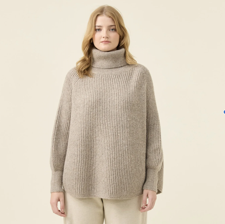 Miru Poncho ONE SIZE - Stone