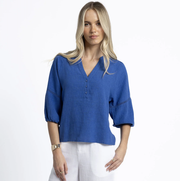 Nixie Blouse - Royal Blue (HS25200)