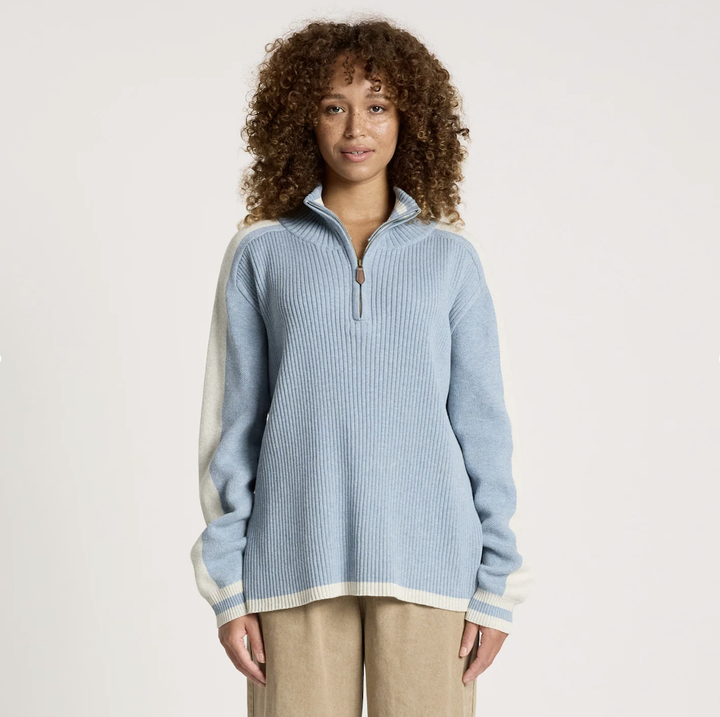 Liora Zip Jumper - Lake/Bisque