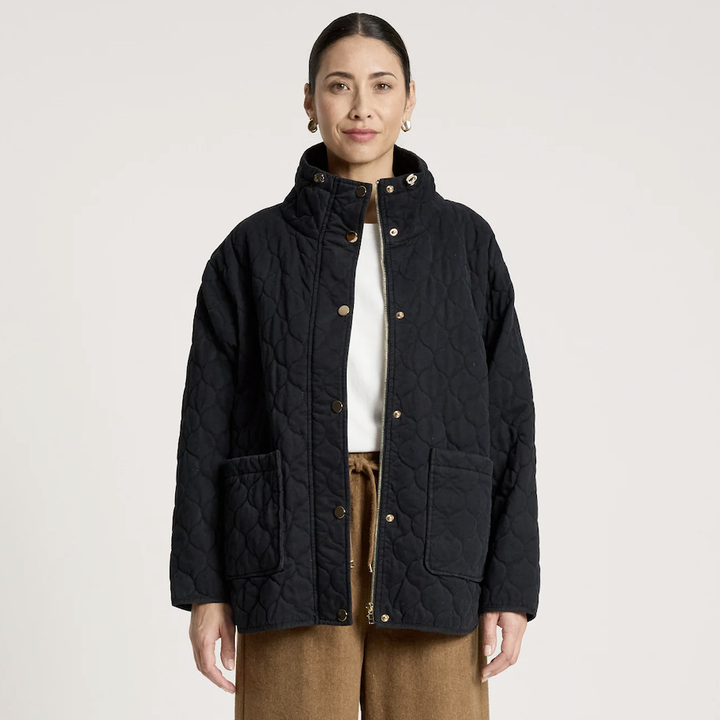 Sansi Quilted Jacket - Black