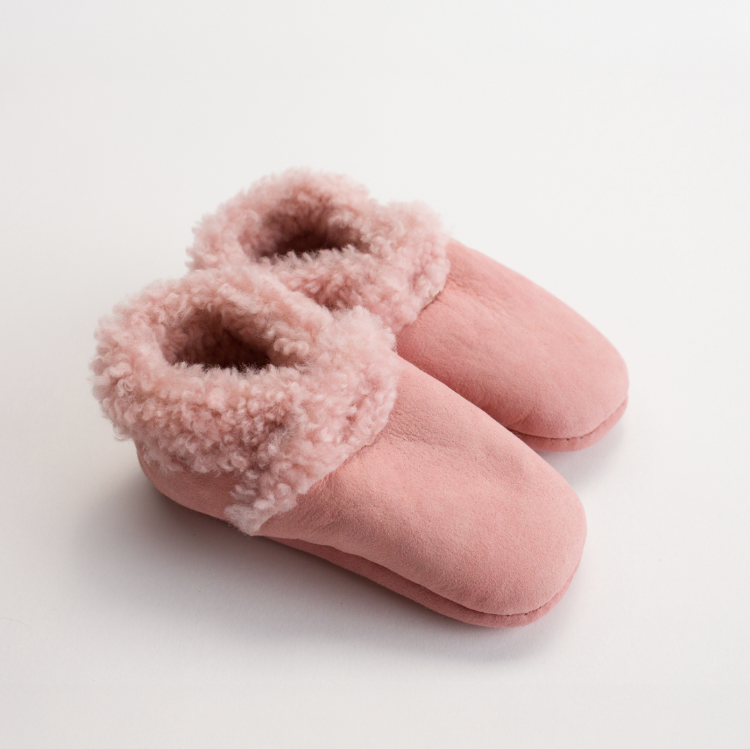 Woolbabe Lambskin  Booties - Dusk
