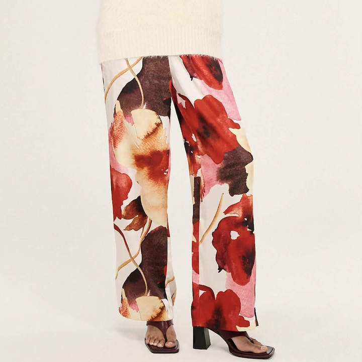 Kaia Drawstring Pants - Abstract Floral