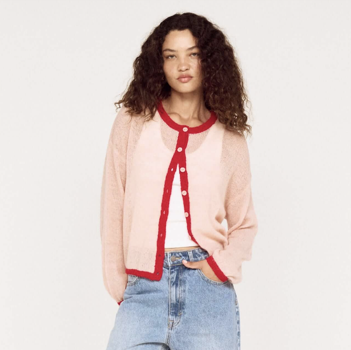 Naria Cardi - Pink/Red