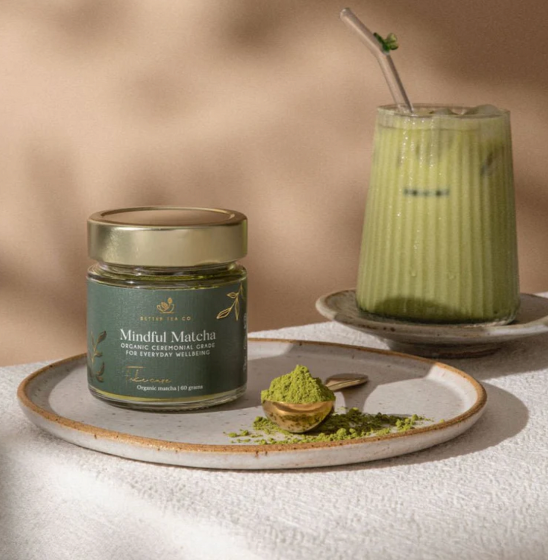 Discover the harmony of flavour and wellness with Mindful Matcha, made from the finest organic Gyokuro leaves. Available from www.thecollectivenz.com