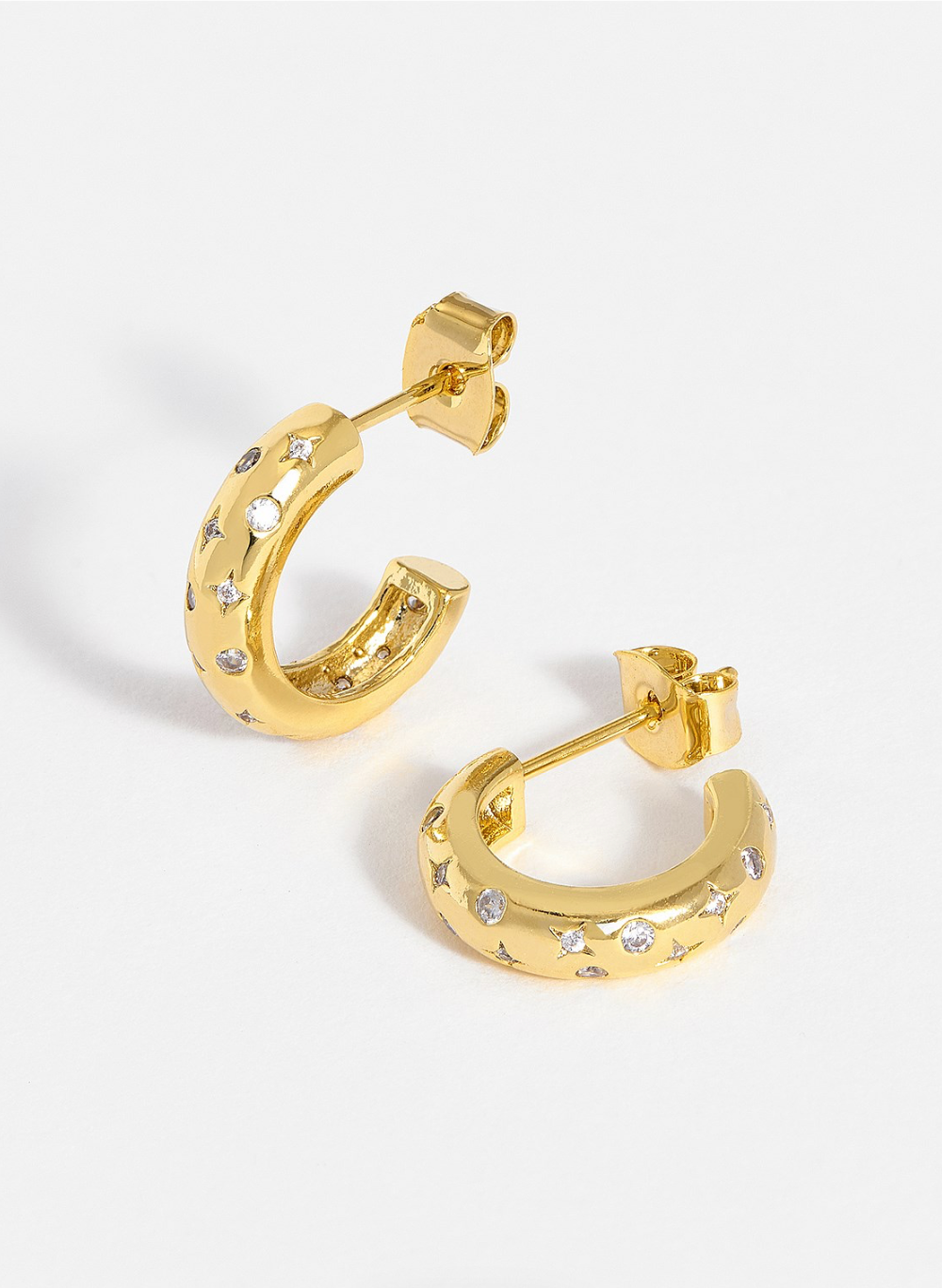 Constellation Chunky Hoops - Gold Plated