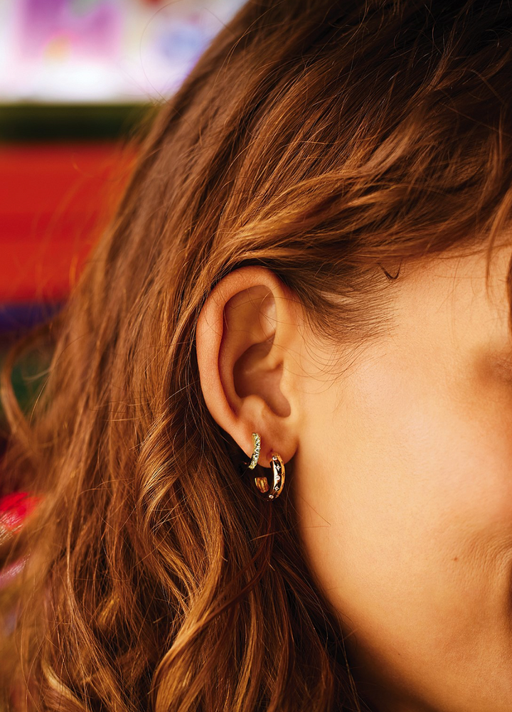 Constellation Chunky Hoops - Gold Plated