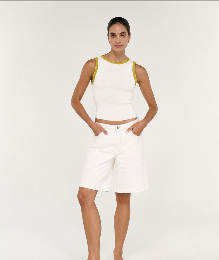 Noemi Contrast Knit Tank | Staple The Label
