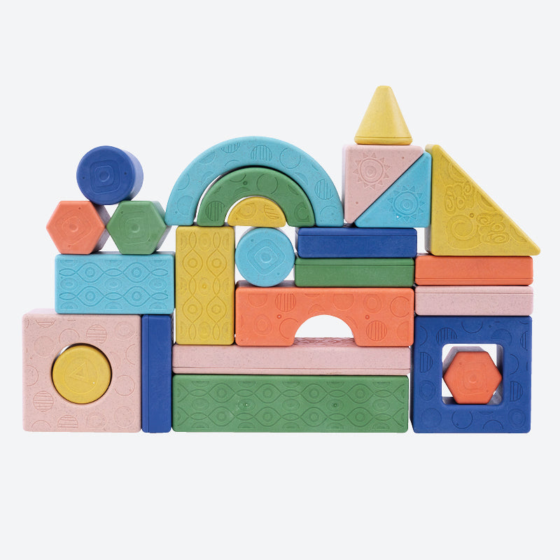 Tiger Tribe rattle and stack blocks available from www.thecollectivenz.com