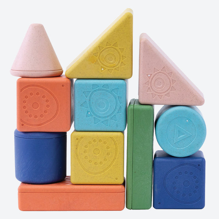 Tiger Tribe rattle and stack blocks available from www.thecollectivenz.com