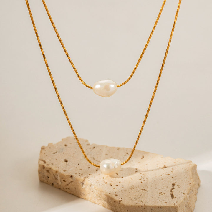 Double Pearl Necklace | Chaos & Company