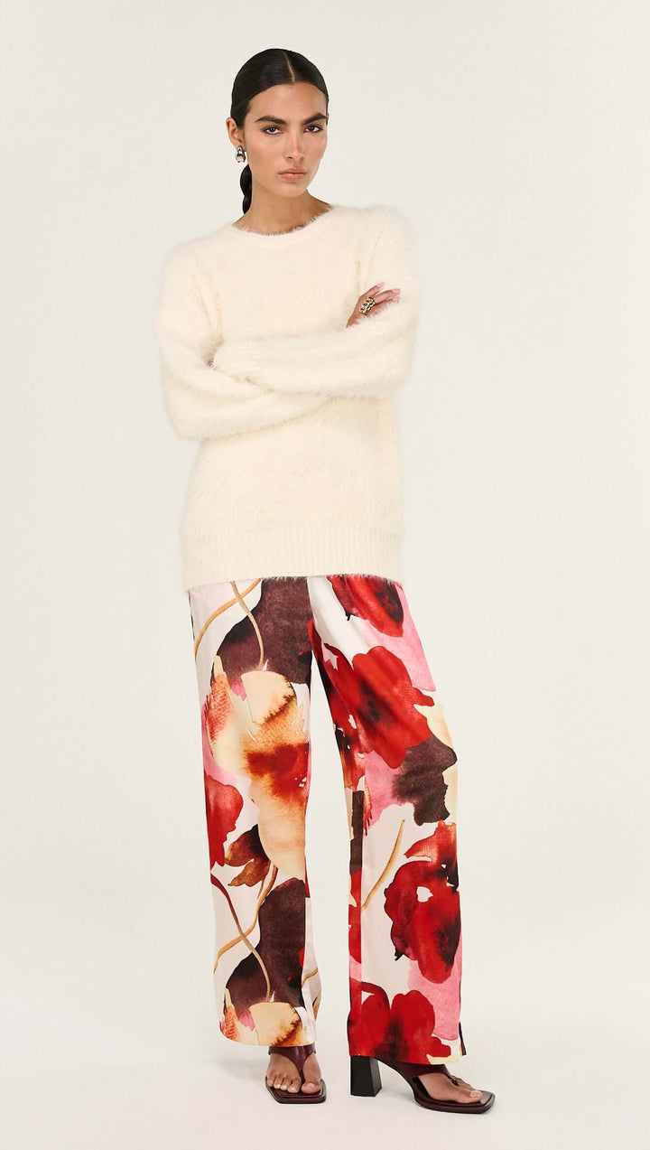 Kaia Drawstring Pants - Abstract Floral