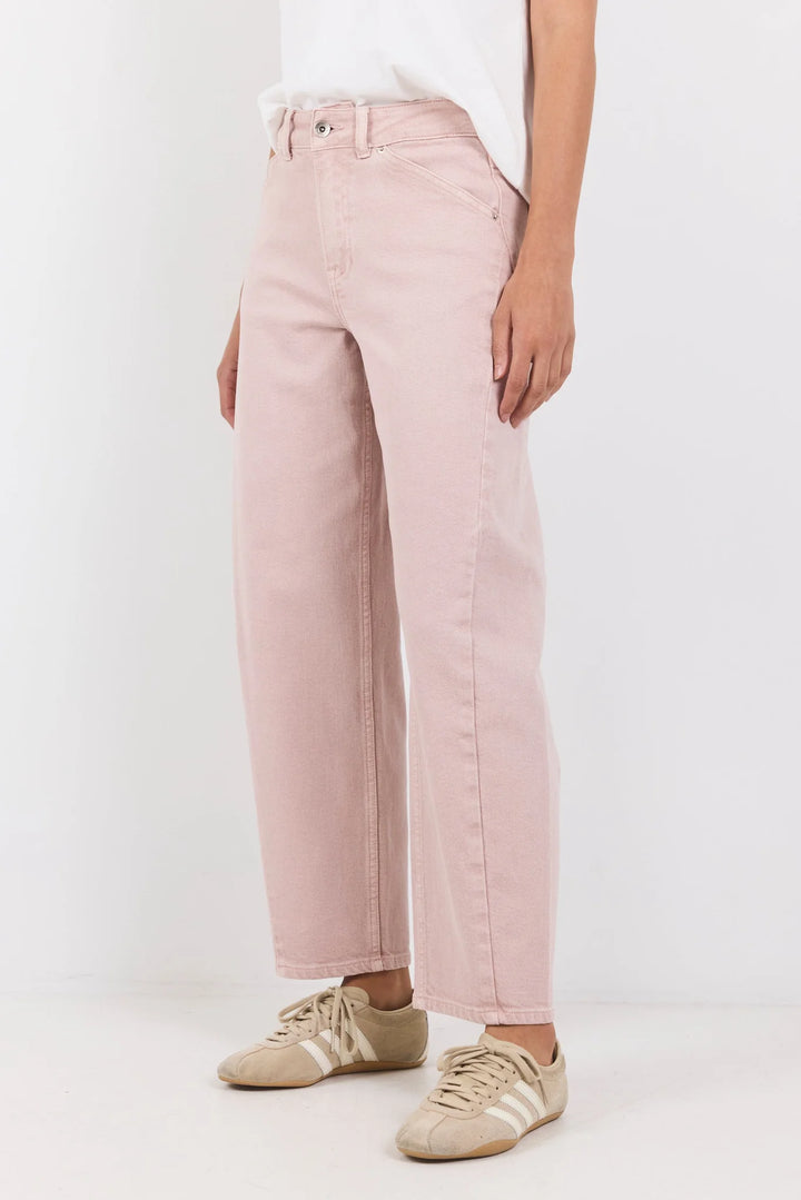 Idolise Pale Pink Barrel Leg Jeans | Among the Brave