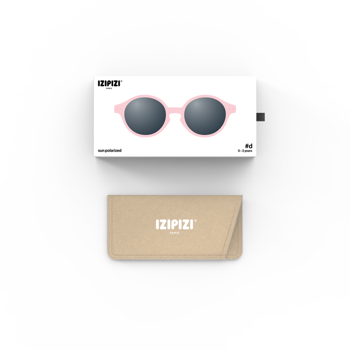 IZIPIZI D Baby Sunglasses (0–3y) – Pastel Pink