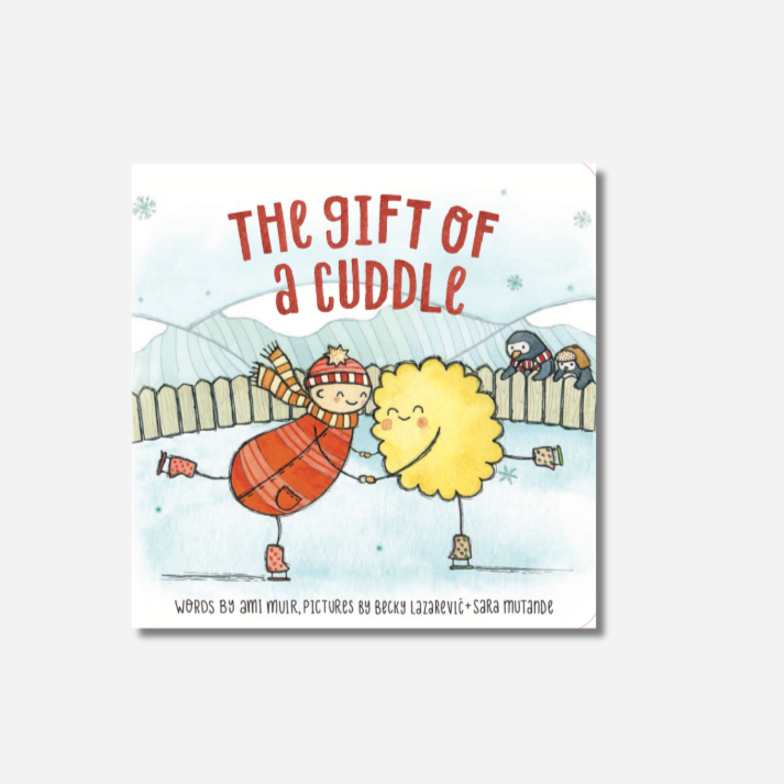 The gift of a cuddle board book is Told by a grown up trying to make the perfect cuddle for their little one, this book is about all of the wonderful things cuddles can do. Available from www.thecollectivenz.com