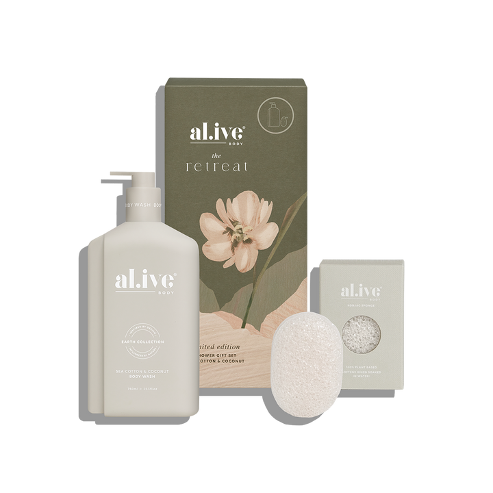 Transform your shower ritual into a serene escape with the Sea Cotton & Coconut Shower Gift Set. Infused with the calming scents of sea cotton and creamy coconut available from www.thecollectivenz.com