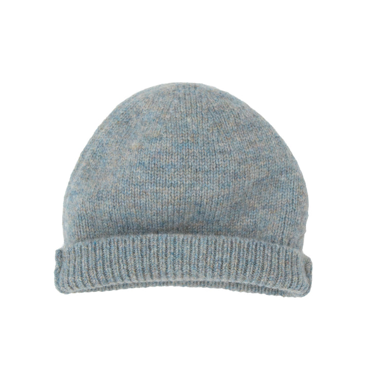 100% Wool Baby Hat - Stone Blue
