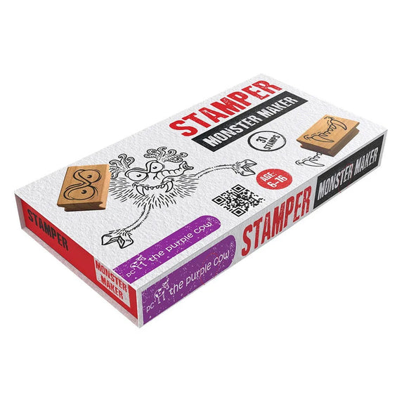 Box of Stamper Monster Maker with stamps on a white background