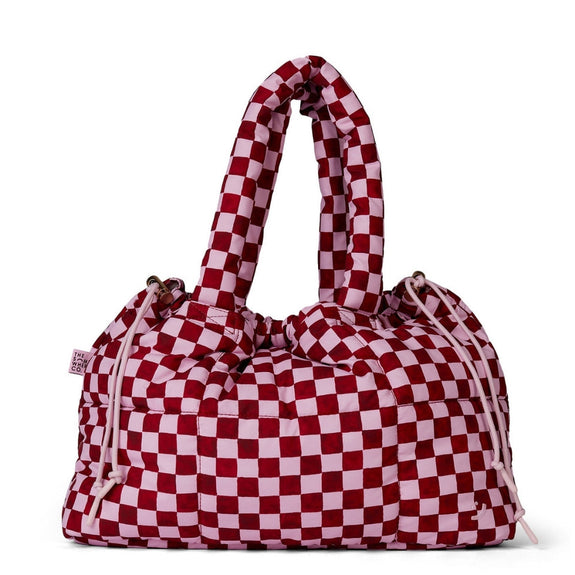 Crimson Haze Marshmallow Midi Tote