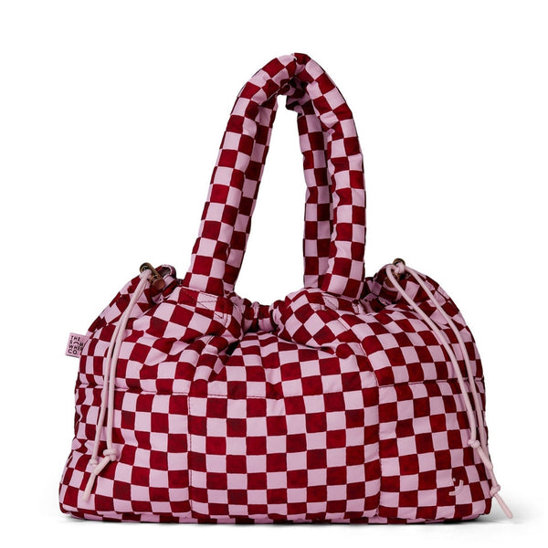 Crimson Haze Marshmallow Midi Tote