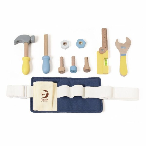 Classic World wooden tool belt available from www.thecollectivenz.com